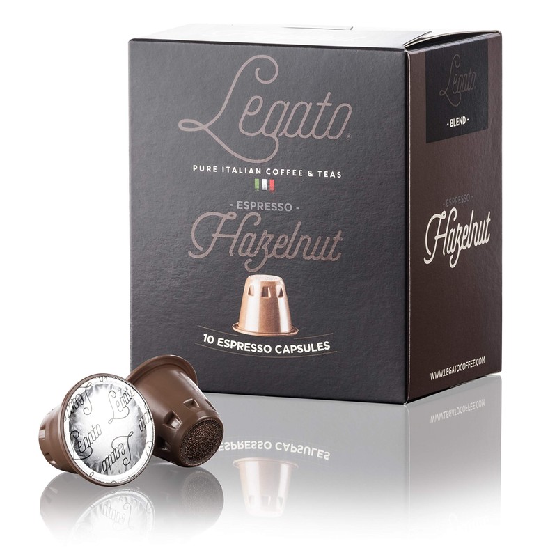 Legato Espresso Capsules - (Hazelnut, 100)