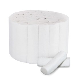 UPIQNG 50Pcs Dental Cotton Rolls Stop Nosebleeding Nasal Plugs Rolled Cotton Ball High Absorbent Disposable Dental Cotton Gauze Pads for Adults Kids