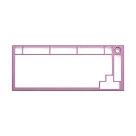GLORIOUS Top Frame for GMMK PRO - 75% Keyboard with Knob Gaming - Aluminum Mounting Frame for Custom Mechanical Keyboard for PC Gaming and Programming (Prism Pink)