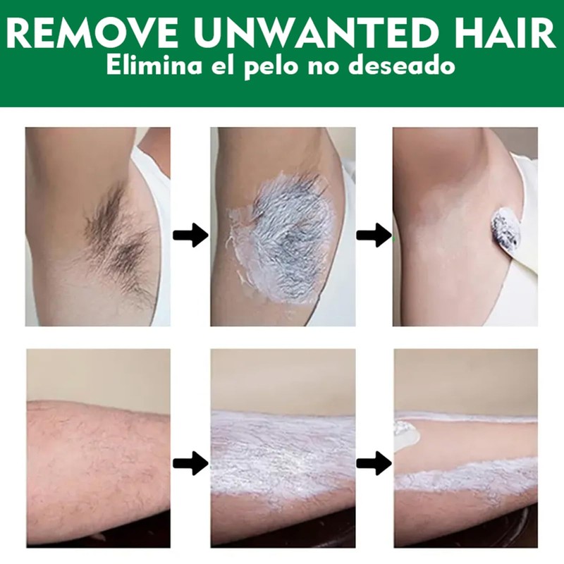 Gentle Hair Removal Cream for Men & Women, Painless Depilatory