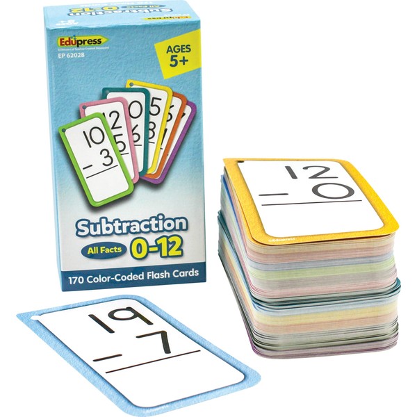 Edupress™ Subtraction Flash Cards - All Facts 0-12
