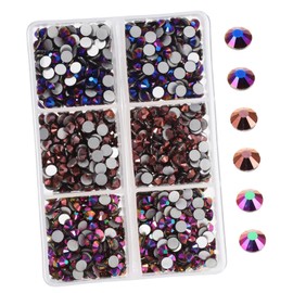 SEWACC 1440pcs Flatback Glass Rhinestones Crafting Gems for Shoes and Accessories for Decorations Nail Art and More High Temperature Resistant Craft Supplies
