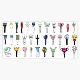 Kpop Lightsticks Sticker Bumper Sticker Vinyl Decal 5"