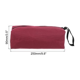 PATIKIL 10" Zipper Tool Pouch, 2 Pack Multipurpose Tool Bag Waterproof Tote Bag Storage Organizer for Screwdrivers Pliers, Red