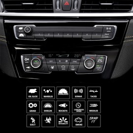 RGOAANC Novelty Stickers for Car or Truck Unused Button, Control Dash Button Stickers, Vehicle Interior Decor Accessories Dash Rocker Console Switch Decals Universal for Most Cars