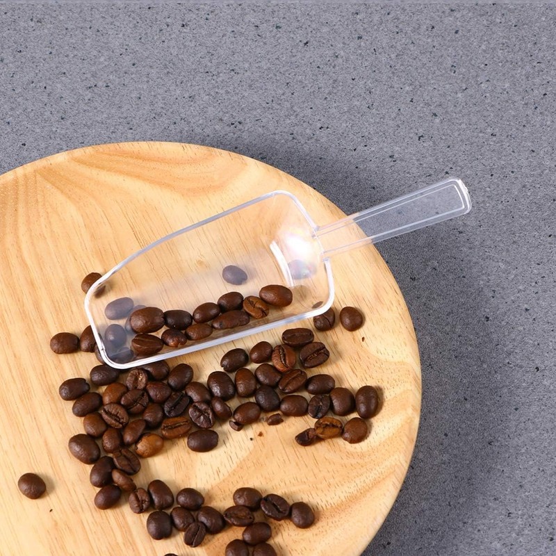 4.5 Inch Clear Plastic Multi-Purpose Scoops, Ice Scoop for Weddings,