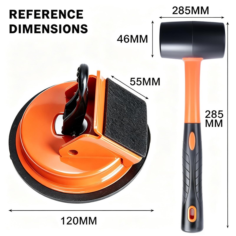Zzyyldu Floor Gap Fixer Tool Kit with Rubber Mallet &