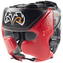 RIVAL Boxing RHG10 Intelli-Shock Headgear, D3O Front and Side Padding, Hook and Loop Back Adjustment with Lace on Top, and Anatomical Rear Head Pad Every Time