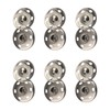 Press Studs 12 Sets Metal Snap Buttons Heavy Duty Press Studs Rust Proof Snaps Fasteners Buttons for Clothes Handbag Craft DIY Supplies (15mm)