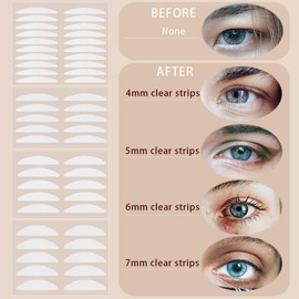 400 Pcs Eyelid Tape, Eyelid Lifter Strips, Double Eyelid Tape, Double Eyelid Sticker, Eye Lift Tape for Droopy Lids, Eyelid Tape for Hooded Eyes Invisible, Lids by Design Eyelid Strips
