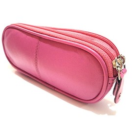 AKSHIDE Double Spectacles Case/Glasses Case/Glasses Pouch (Pink)