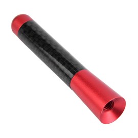 Car Antenna, 3 Inch Carbon Fibre Screw Radio Short Antenna for Universal Car modification (Red)