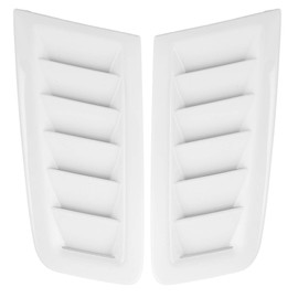 2 pcs Car Bonnet Vents, Universal Bonnet Air Vents Engine Hood Car Exterior Parts Fit for RS MK2 Style(Gloss White)