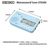 Seiko STH200BLSP Metronome & Tuner Blue Pickup Microphone Set of