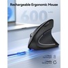 TECKNET Ergonomic Mouse, Rechargeable Vertical Ergo Mouse Wireless, Silent 2.4GHz