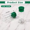 Amyhill 100 Pcs Plastic Spice Bottles Spice Jars with Green
