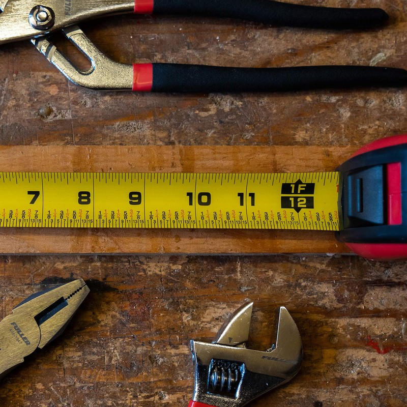 Fuller Tool 750-5025 25 Feet Heavy Duty XL Tape Measure,