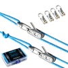 8PCS Retractable Lanyard Set with Storage Case, Anti Loss Coiled