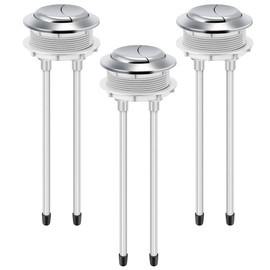 Enhon 4 Pack 48mm Toilet Tank Buttons, Flush Valve Dual Push Button Replacement Adjustable, Compatible with Glacier Bay Aquasource, American Standard, Twfords, Armitage Shanks, Geberit