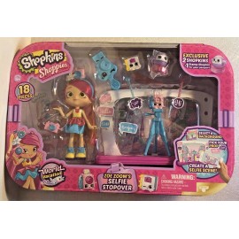 Shopkins Zoe Zoom's Selfie Stopover World Vacation Shoppies Wild Style doll set