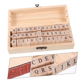 VILLFUL 1set Vintage Alphabet Stamp Wooden Craft Stamps for Scrapbooking DIY Journals and Present Labels Durable and Unique Design for Creative Projects