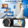 Weochi Video Camera, Camcorder 4K, 64MP 30FPS Dual Lens Camera