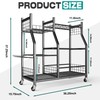 EVERHANGER Garden Tool Organizer Stand, Garage Tool Storage Organization, Yard
