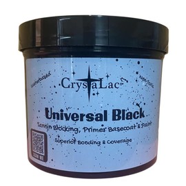 CrystaLac Universal Black 3 in 1 Paint, Primer, and Top Coat (16oz Pint)