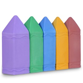 FELIZROCA Non Toxic Walkway Chalk for Toddlers, Jumbo Chalk, Sidewalk Chalk, Large Chalk, Colorful Chalk for Outdoor Use (Candy)