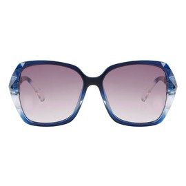 Piranha Eyewear Laguna Crystal Blue Sunglasses for Women with Rhinestones