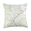 Grass Valley CA Map (2018) Throw Pillow