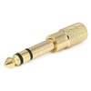 Monoprice Metal 1/4in (6.35mm) TRS Stereo Plug to 3.5mm TRS