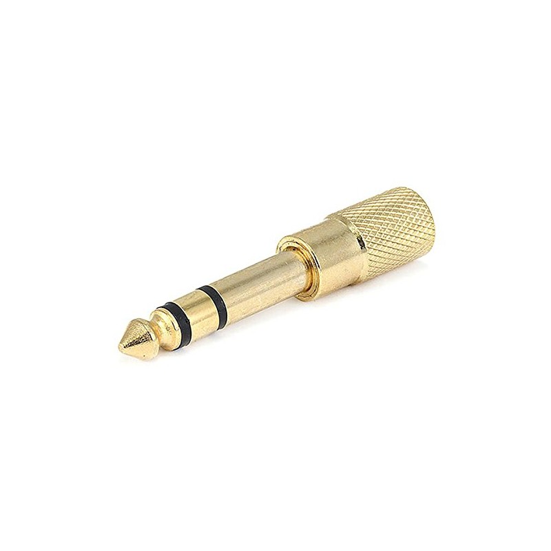 Monoprice Metal 1/4in (6.35mm) TRS Stereo Plug to 3.5mm TRS