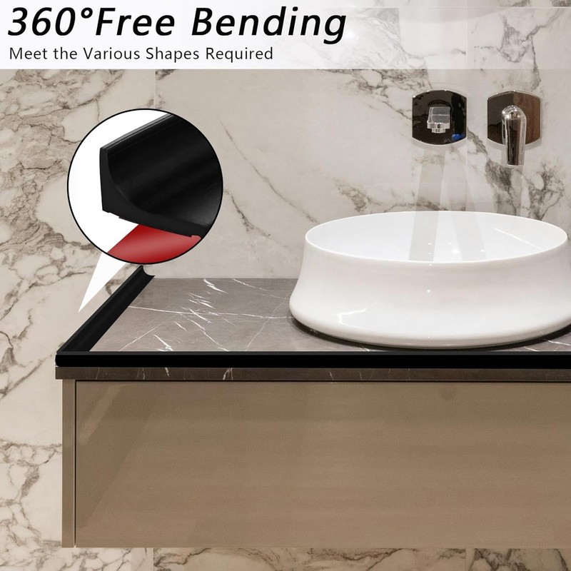 78 Inch Shower Threshold Water Dam, Silicone Barrier Shower Door