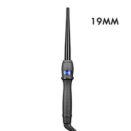 Ceramic Styling Tools professional Hair Curling Iron Hair waver Pear Flower Cone Electric Hair Curler Roller Curling Wand Comfort - Color: Black--19MM