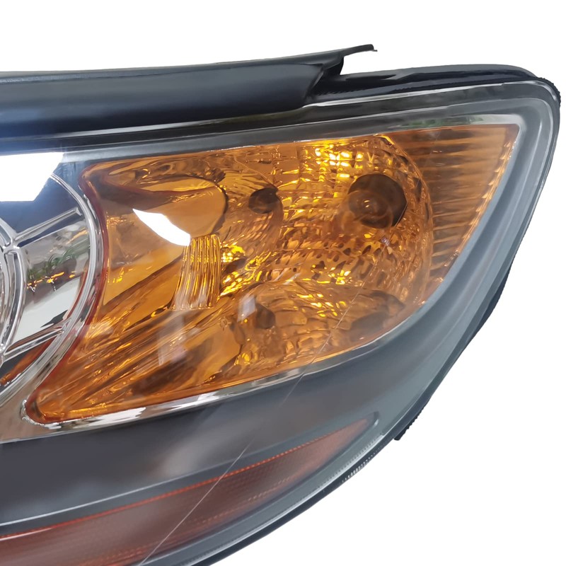 WUSILILU Front Headlight for 2007-2012 Hyundai Santa Fe Halogen Headlight,
