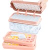 64-Cube Ice Tray Set for Freezer – Easy-Press Silicone Molds