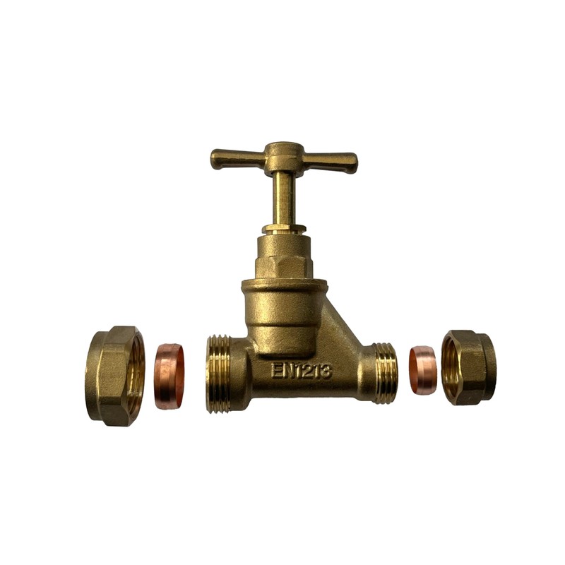 Premium 20mm MDPE X 15mm Copper Stopcock - BS1010 &