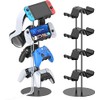 ゲームコントローラー収納ラック 4層対称設計 同時に8つ配置可能 充電ケーブル収納 Kytok 組み立て簡単 コントローラー スタンド ヘッドホンスタンド