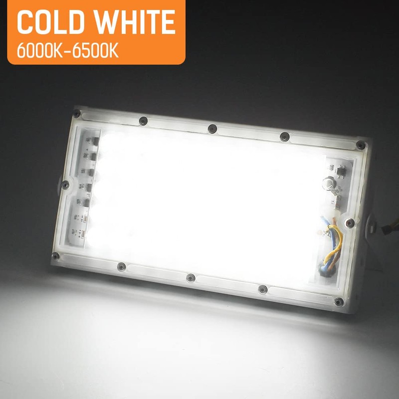 RTNLIT 2-Pack 100W LED Flood Lights Outdoor, IP65 Waterproof Emergency