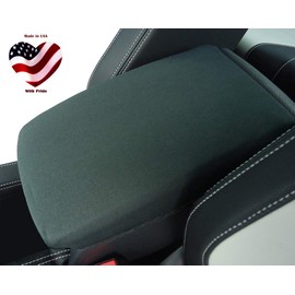 Car Console Covers Plus Made in USA Designed for Volkswagen Golf and Golf GTI 2015-2022 Neoprene Auto Armrest Center Console Cover Protector Black