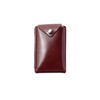 Abrasas Classic Leather Thin Card Case, Made in Japan, red
