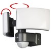 Lunartec Wall Lamp: Duo LED Outdoor Wall Spotlight with Motion
