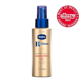 Vaseline Vaseline Radiant X Replenishing and Hydrating Body Oil with 1% Lipids, Jojoba Oil, Coconut Oil, & Vitamin E 3.7 oz