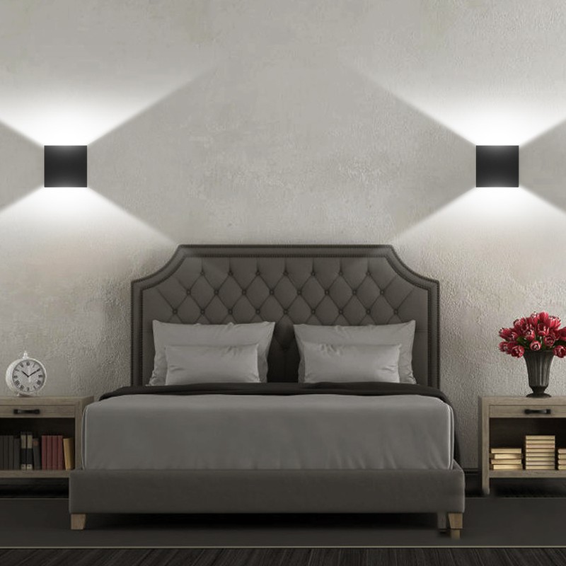 AC 85-265V 6W Cube LEDs Wall Sconces Light Modern COB