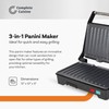 Complete Cuisine CC-PN1200 Panini Maker Sandwich Press with Nonstick Surface,