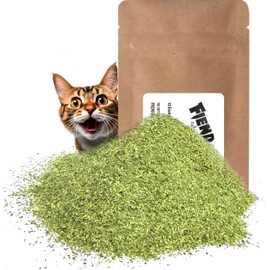 Fiend Catnip for Cats | Safety-Cut 100% Pure Potent Cat Nip | Intro Pack ⅓ Cup | Ultra Potent and Super Soft Premium Air Dried Soft - Cut Catnip for Cats Catnip - Create a Monster!