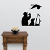 Express Yourself Goose Call Wall Decal (Black - Reverse Facing