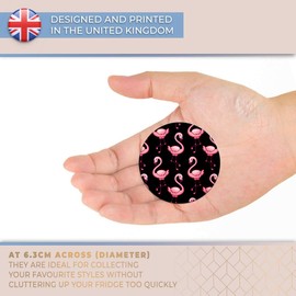 Destination Vinyl ltd Magnet for Refrigerator, Fridge - Cute Pink Flamingo Bird for Office, Cabinet and Whiteboard, Magnetic Stickers, 2075