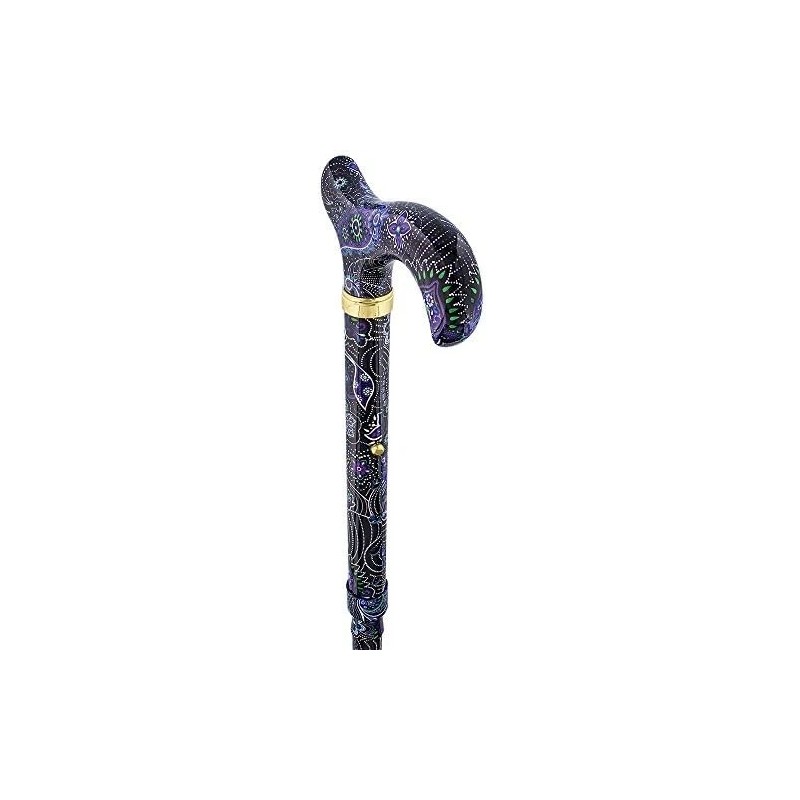 Royal RC Canes Purple Majesty Adjustable Folding Designer Derby Cane